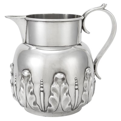 Lot 519 - Victorian Silver Water Pitcher Holland,...