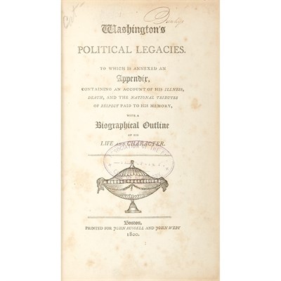 Lot 184 - [WASHINGTON, GEORGE] Washington's Political...
