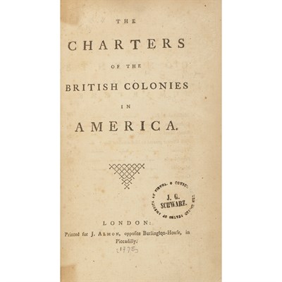 Lot 85 - [COLONIAL CHARTERS] Charters of the British...