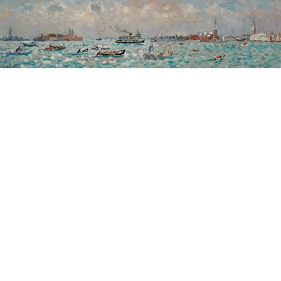 Lot 39 - Andre Hambourg French, 1909-1999 Mai, a Venise,...