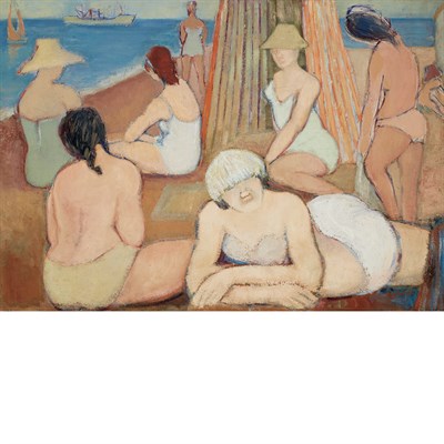 Lot 26 - Charles Kvapil Belgian, 1884-1957 Bathing...