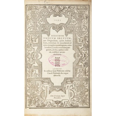 Lot 307 - [ENGLISH LAW] [HENGHAM, RALPH DE, sometimes...