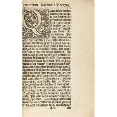 Lot 302 - [ENGLISH LAW] PERKINS, JOHN. A profitable...