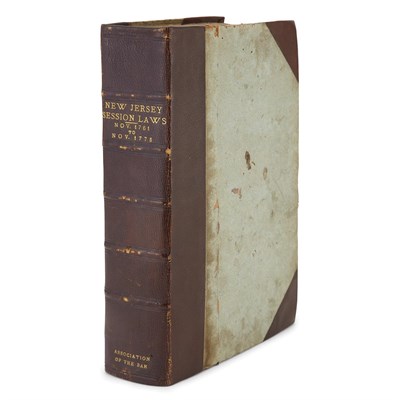 Lot 48 - [NEW JERSEY - COLONIAL LAWS] Bound volume of...