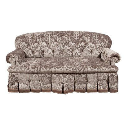 Lot 119 - Tufted Upholstered Sofa Length 6 feet 1 inch.