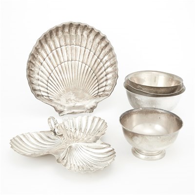 Lot 461 - Group of Four Revere Style Silver Bowls; And...