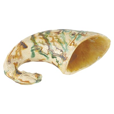 Lot 79 - Chinese Sancai Glazed Pottery Covered Jar Tang...