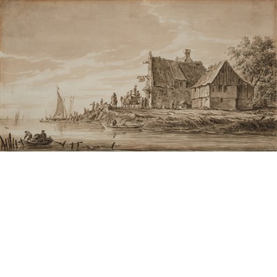 Lot 10 - Manner of Jan Josefsz van Goyen River...