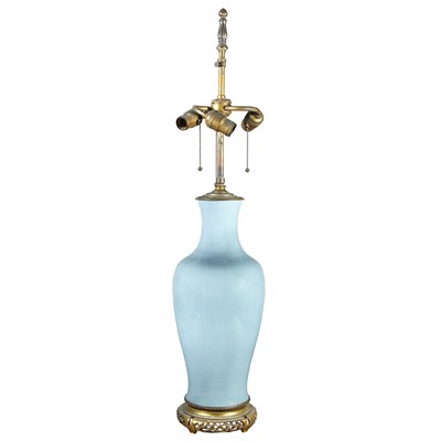 Lot 488 - Chinese Claire de Lune Glazed Porcelain Vase...