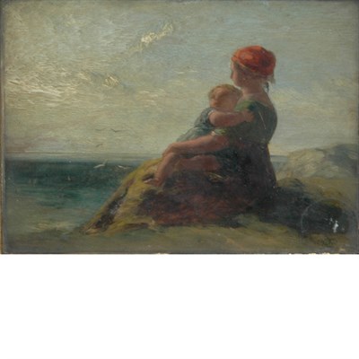 Lot 55 - Paul Falconer Poole British, 1807-1879 Mother...