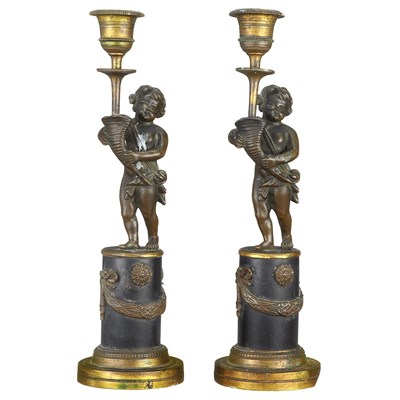 Lot 643 - Pair of Louis XVI Style Gilt and...