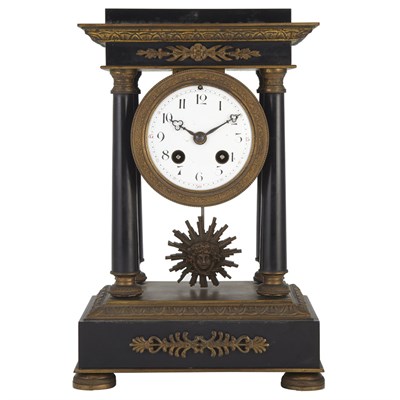 Lot 387 - Continental Slate and Gilt-Metal Bracket Clock...