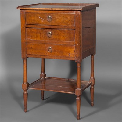 Lot 386 - French Walnut Table en Chiffonniere Early 19th...