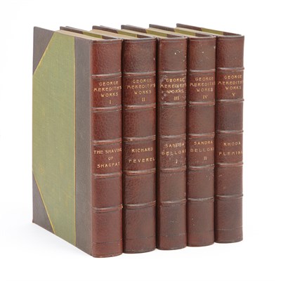 Lot 610 - [FINE BINDINGS] MEREDITH, GEORGE. Works....