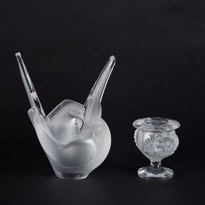 Lot 646 - Two Lalique Molded Glass Articles Modern...