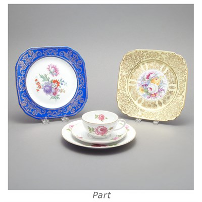 Lot 178 - German Porcelain Partial Dessert Service;...