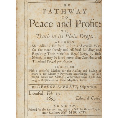 Lot 337 - EVERETT, GEORGE The path-way to peace and...