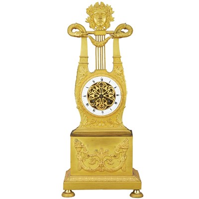 Lot 550 - Charles X Gilt-Bronze Mantel Clock Second...
