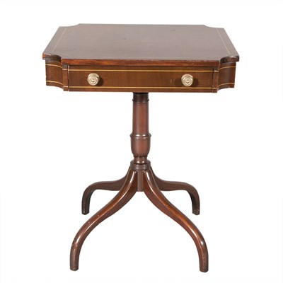 Lot 121 - George III Style Inlaid Mahogany Occasional...