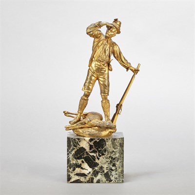 Lot 164 - Continental Gilt-Bronze Figure of an Austrian...