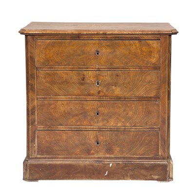 Lot 270 - French Walnut Commode Height 31 inches, width...