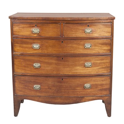 Lot 370 - English Mahogany Chest of Drawers 19th Century...