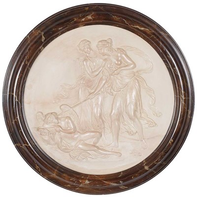 Lot 775 - Pair of Neoclassical Style Plaster Relief...