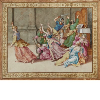Lot 11 - Manner of Ambroise du Bois The Death of Joab...