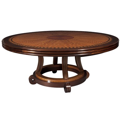 Lot 185 - Custom Inlaid Part Ebonized Wood Extension...