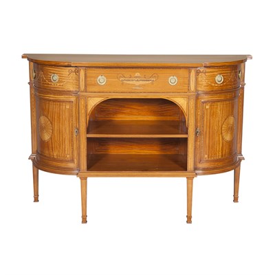 Lot 281 - George III Style Inlaid Satinwood Sideboard...