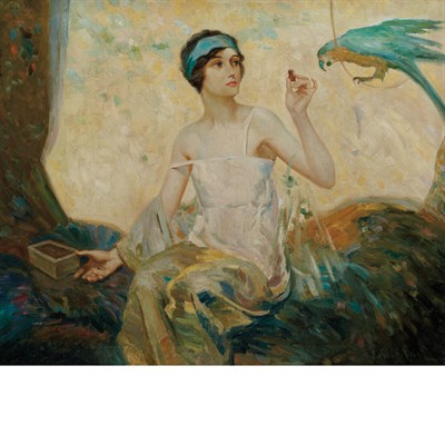 Lot 93 - Robert Lewis Reid American, 1862-1929 Tempting...