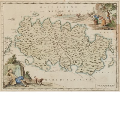 Lot 468 - [MAP - SARDINIA] Carta geografica dell'isola...