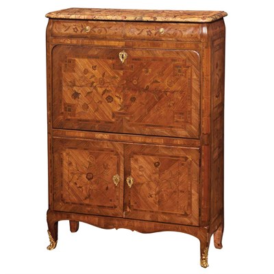 Lot 484 - Transitional Tulipwood and Kingwood Marquetry...
