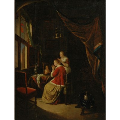 Lot 36 - After Gerrit Dou A Lady Having Her Hair...