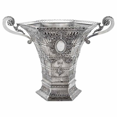 Lot 339 - German Silver Vase Late 19th/early 20th...