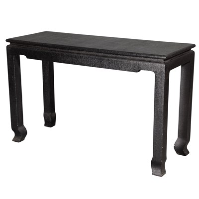 Lot 180 - Black Textured Lacquered Side Table In the...