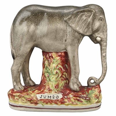 Lot 345 - Staffordshire Pottery Figure of Jumbo the...