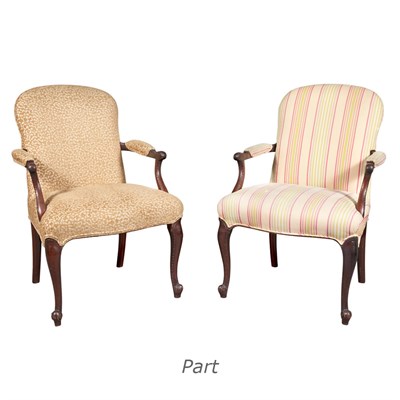 Lot 299 - Set of Four George III Style Upholstered...