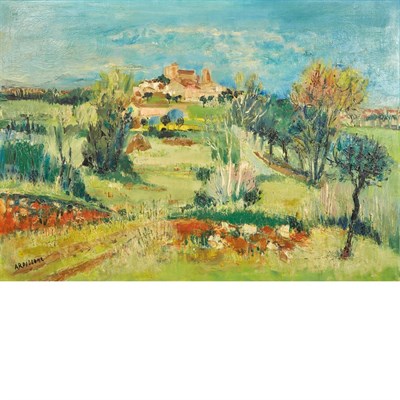 Lot 3 - Yolande Ardissone French, b. 1927 Le Village...