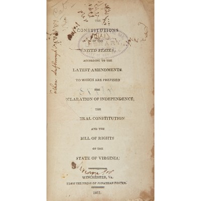 Lot 164 - [CONSTITUTION] The Constitutions of the United...