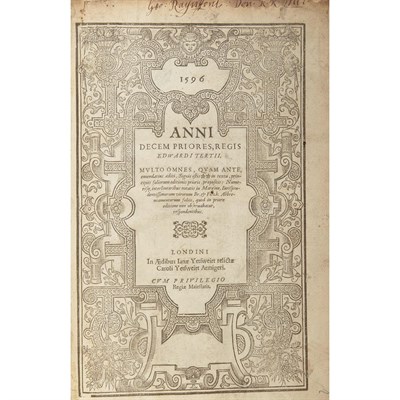 Lot 296 - [ENGLISH YEAR BOOKS] Partial run of the Year...