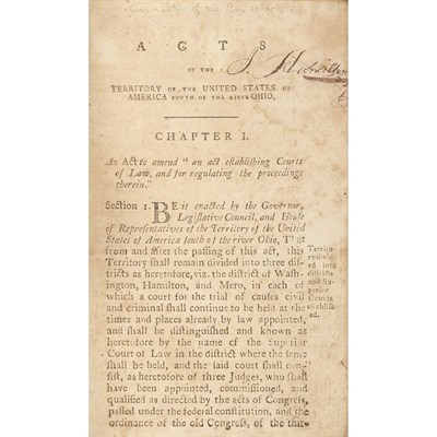 Lot 201 - [TENNESSEE] [Acts passed at the First Session...
