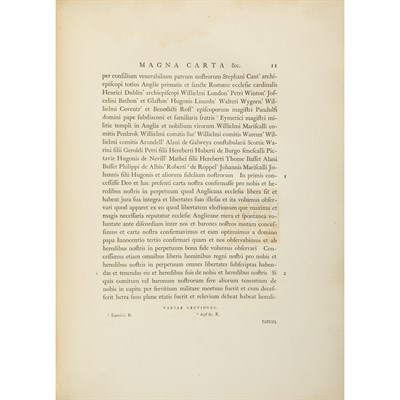 Lot 320 - BLACKSTONE, WILLIAM The Great Charter and...