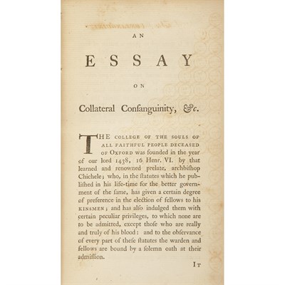 Lot 321 - BLACKSTONE, WILLIAM Law Tracts. Oxford:...