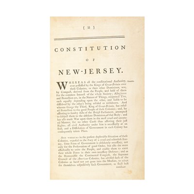 Lot 98 - [NEW JERSEY] Acts of the General Assembly of...