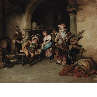 Lot 2 - Pasquale Ruggiero Italian, 1851-1916 Tavern...