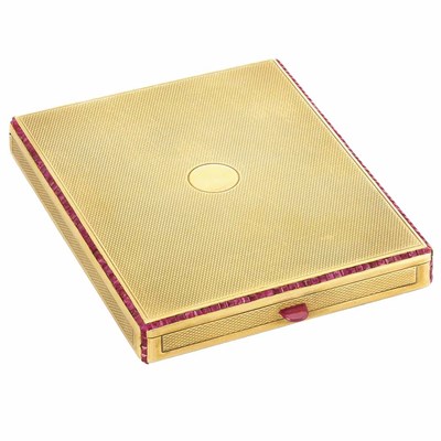 Lot 332 - Gold and Ruby Case, Marzo, Paris