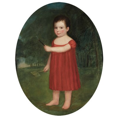 Lot 18 - American School 19th Century Warding Them Off...
