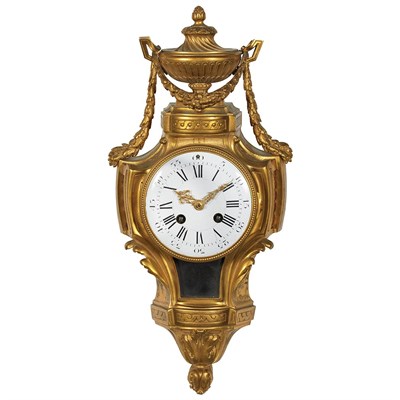 Lot 777 - Louis XVI Style Gilt-Metal Cartel Clock The...