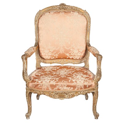 Lot 498 - Pair of Louis XV Style Carved and Giltwood...